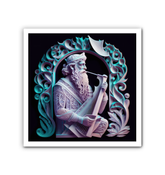 Close-up of Tribal Drum Art on Canvas